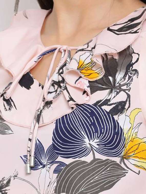 women rosewater florals printed top - 18450178 -  Standard Image - 4