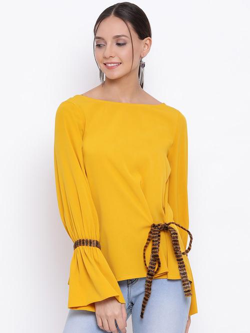 women's straight boat neck top - 18450190 - Standard Image - 0