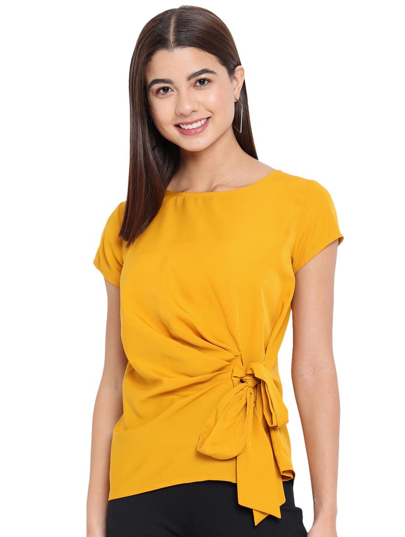 women's straight boat neck top - 18450209 - Standard Image - 4
