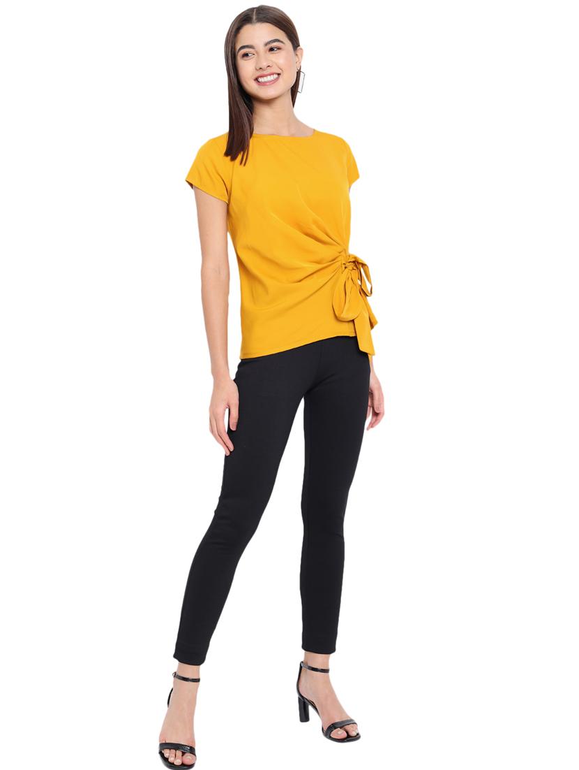 women's straight boat neck top - 18450209 - Standard Image - 6