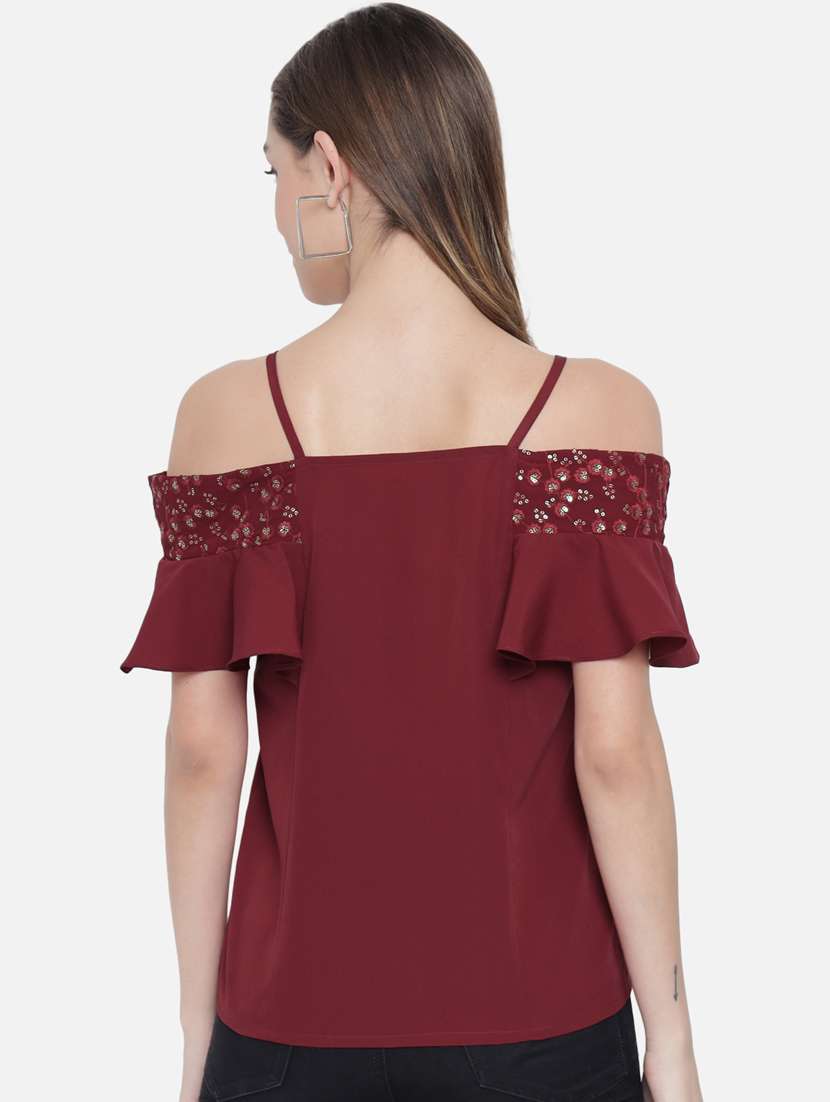 women's straight shoulder strap top - 18450238 -  Standard Image - 4