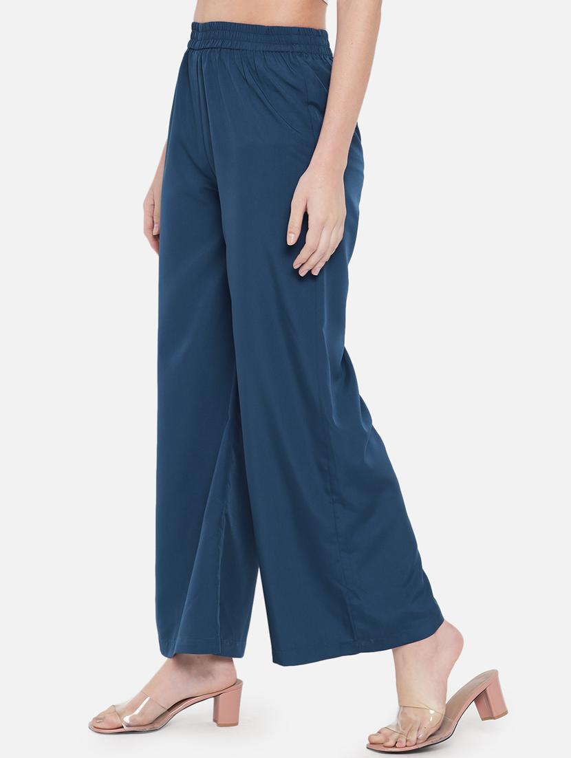 mid rise solid  palazzo  - 18451095 -  Standard Image - 1