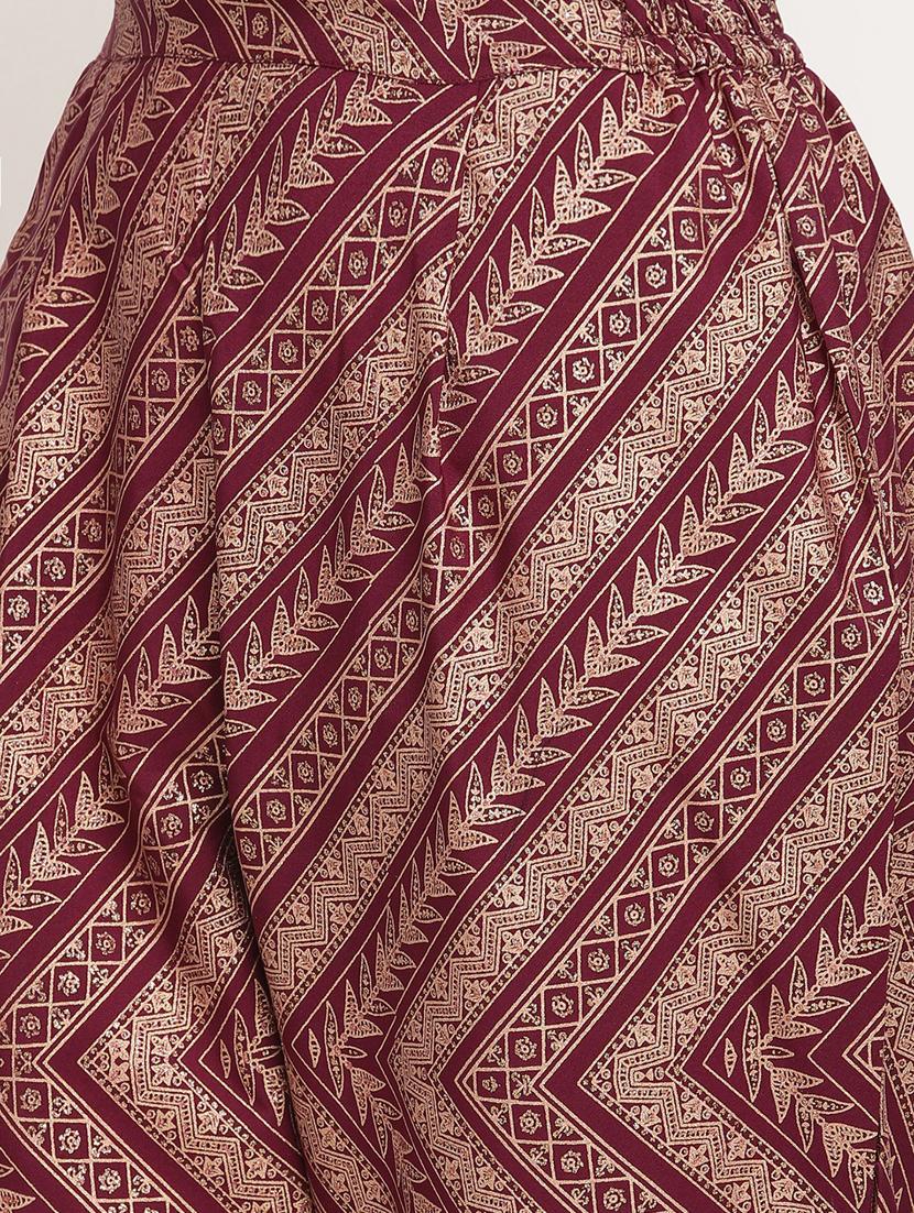 foil printed kurta pant set - 18451189 - Standard Image - 6