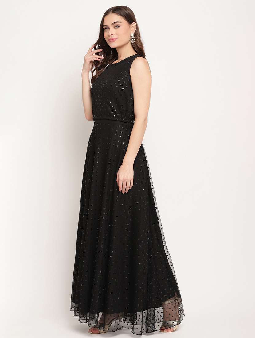 sequined black lehenga choli with dupatta  - 18451224 -  Standard Image - 1