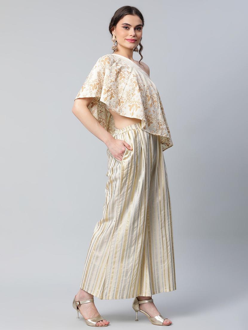 off-line foil print top pant set - 18451233 - Standard Image - 1
