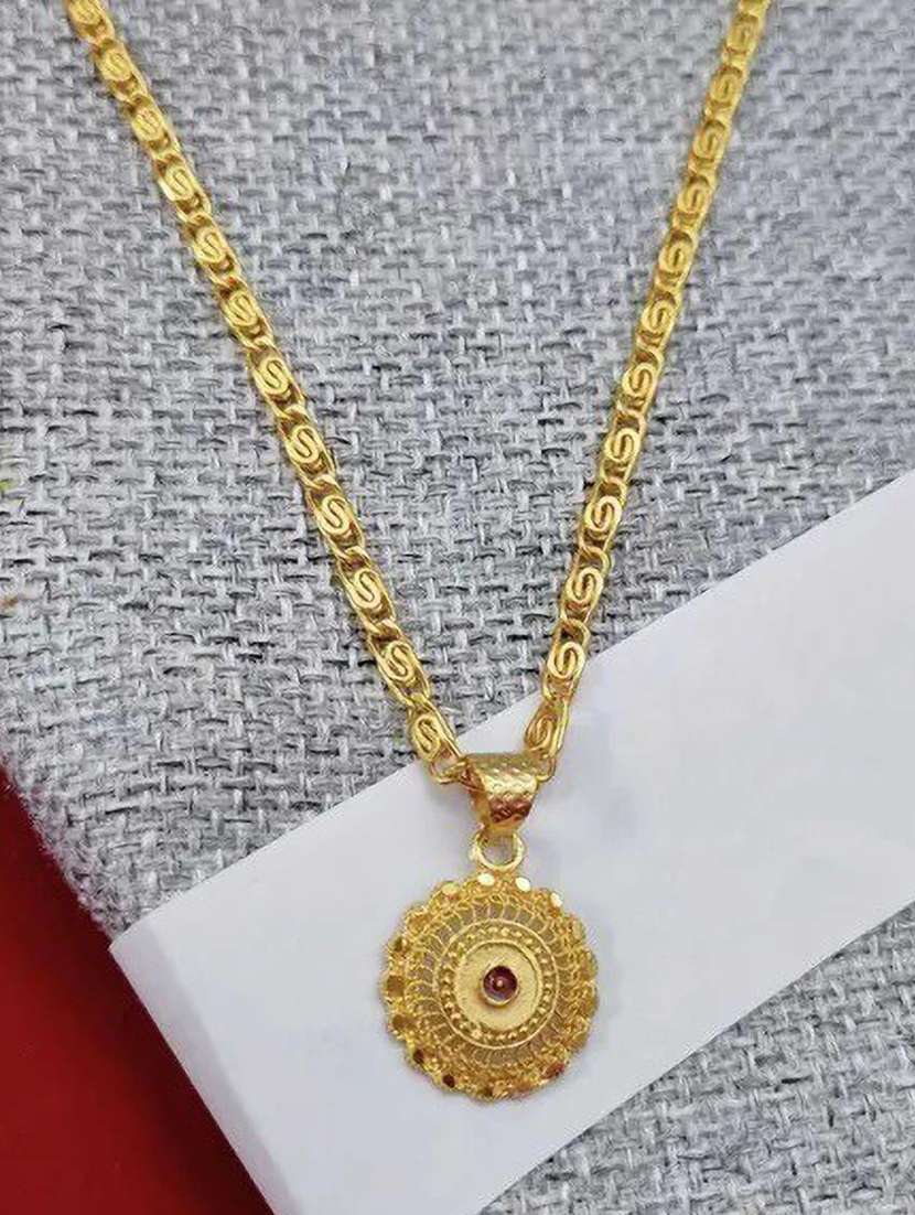 gold plated chain pendant