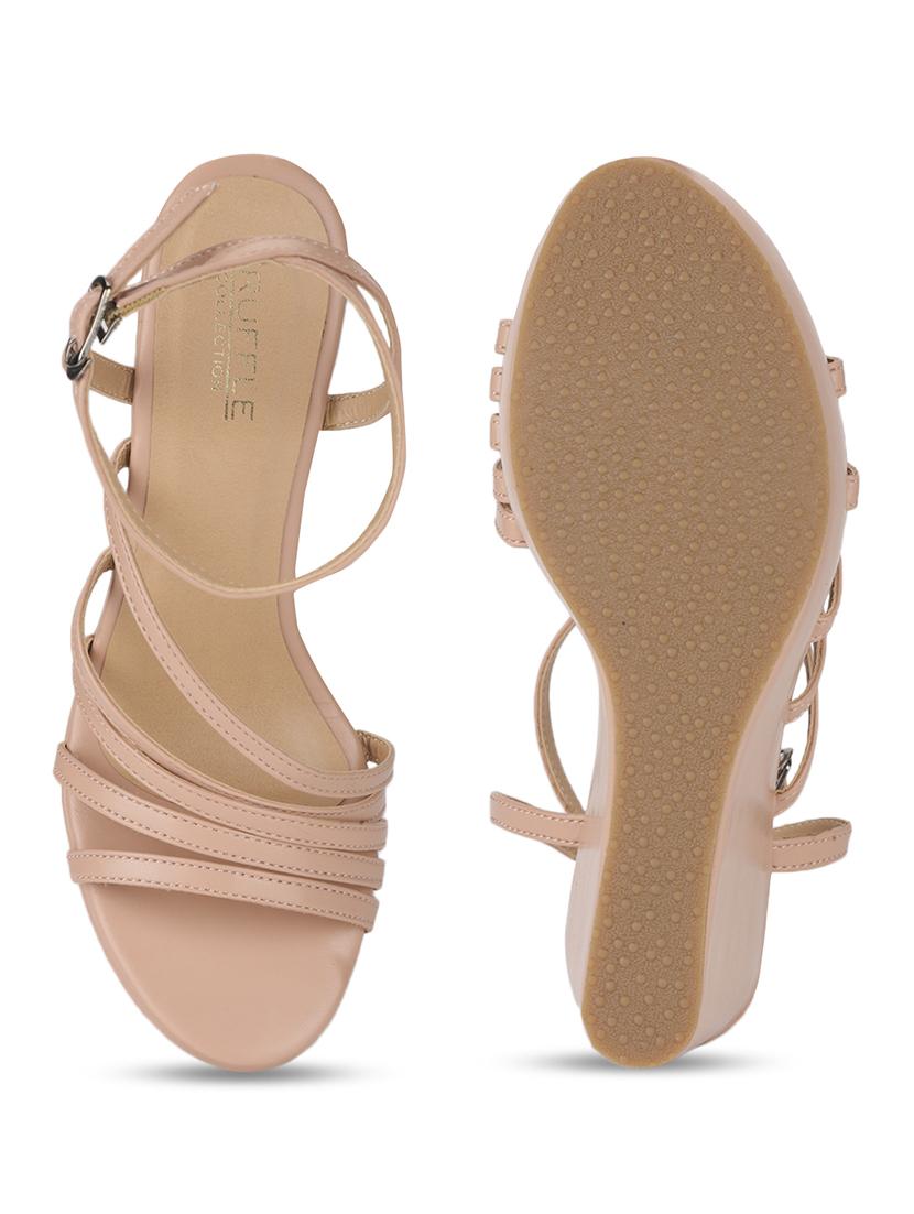 women nude ankle strap sandal - 18451707 - Standard Image - 4