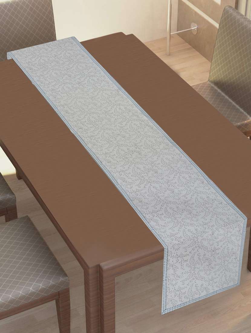 texstylehome thick cotton 16x72 inches block print 6 seater table runner