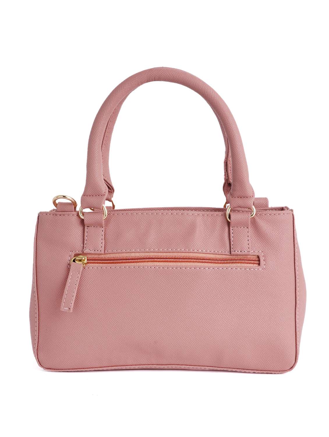 pink solid regular handbag - 18452629 - Standard Image - 1