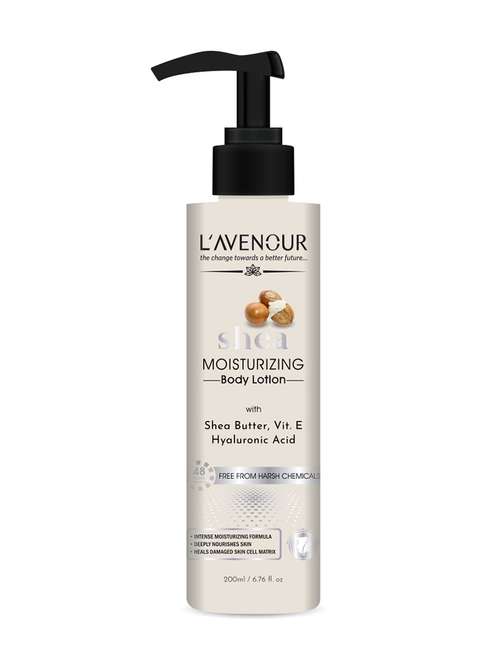 l'avenour non-greasy shea butter moisturizing body lotion for very dry skin | gives glowing skin - for men & women - 18453495 -  Standard Image - 0