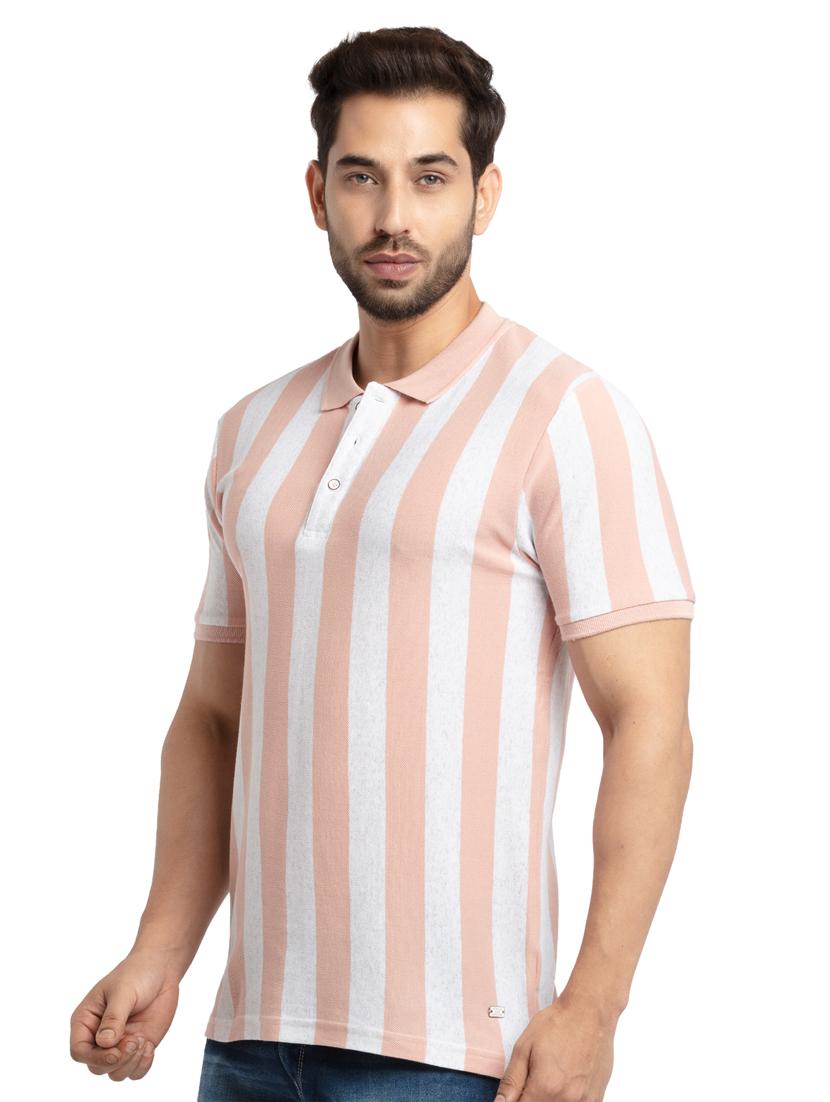 rose-water striped polo t-shirt - 18453533 -  Standard Image - 1