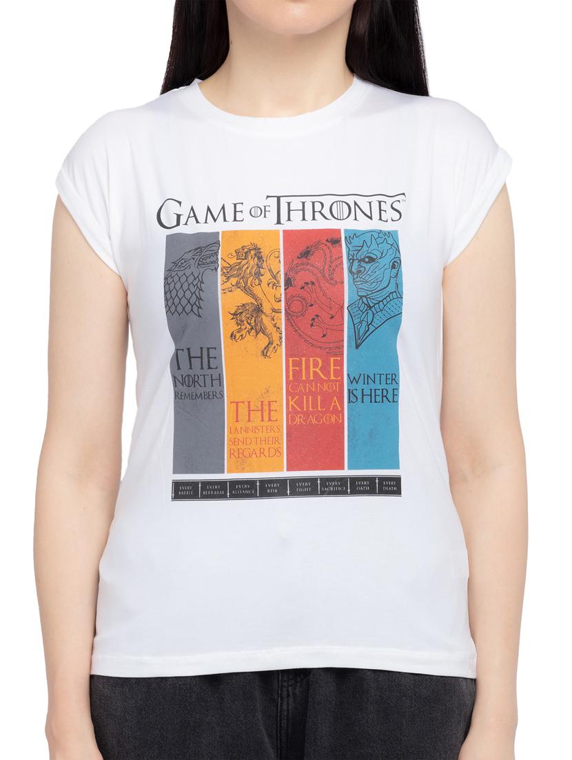 round neck printed regular tee - 18453547 - Standard Image - 4