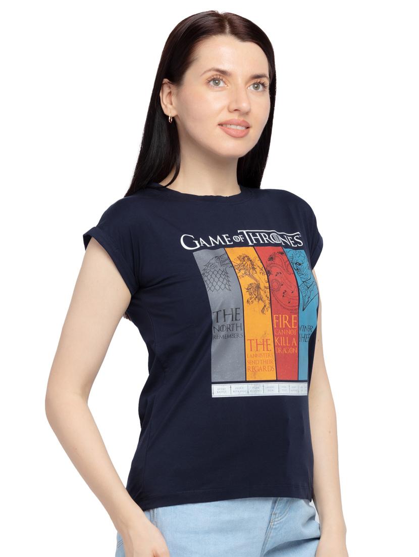 round neck printed regular tee - 18453548 - Standard Image - 1