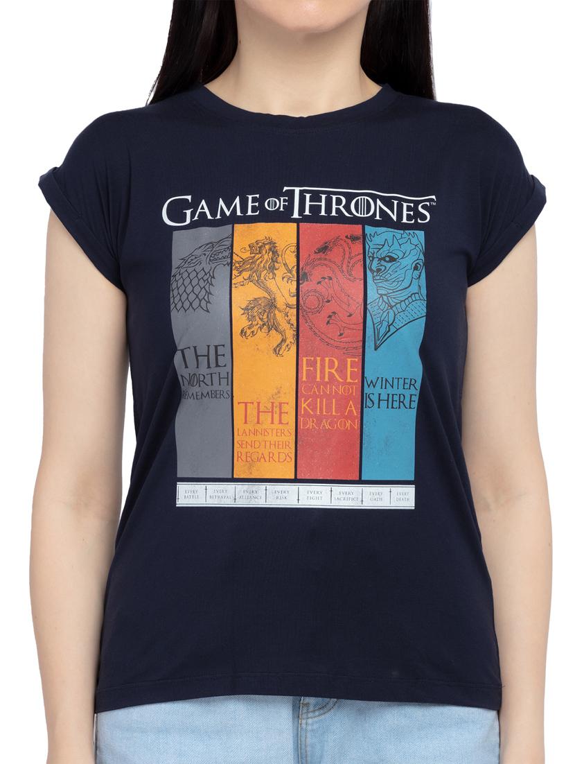 round neck printed regular tee - 18453548 - Standard Image - 4