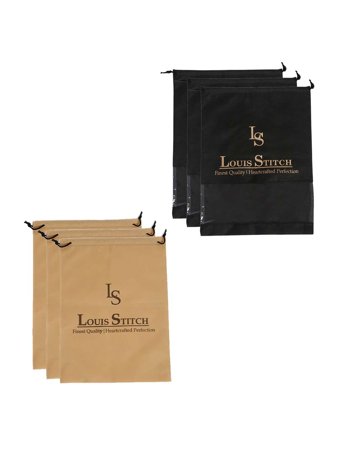 pack of 6 multi colored utility bag