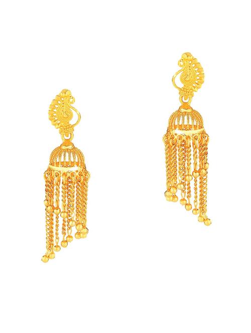  graceful delightful jhumka earrings - 18453868 -  Standard Image - 0