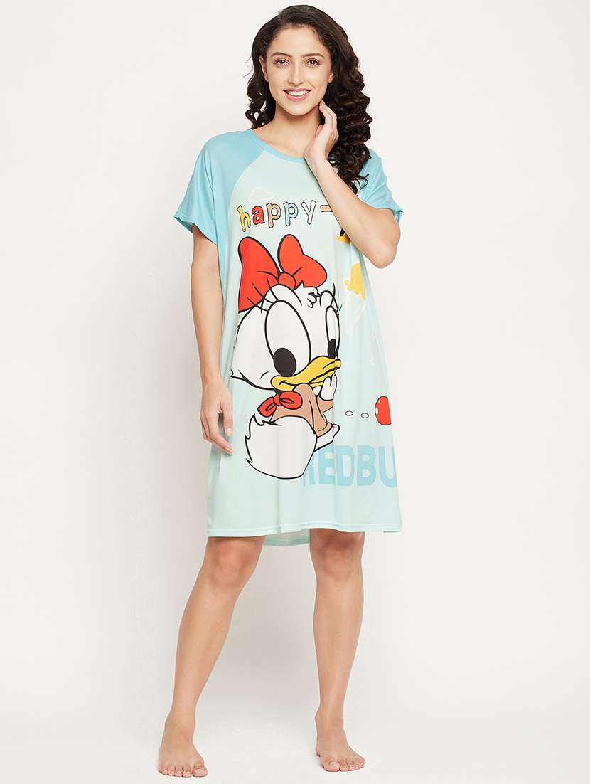 round neck graphic sleepshirt