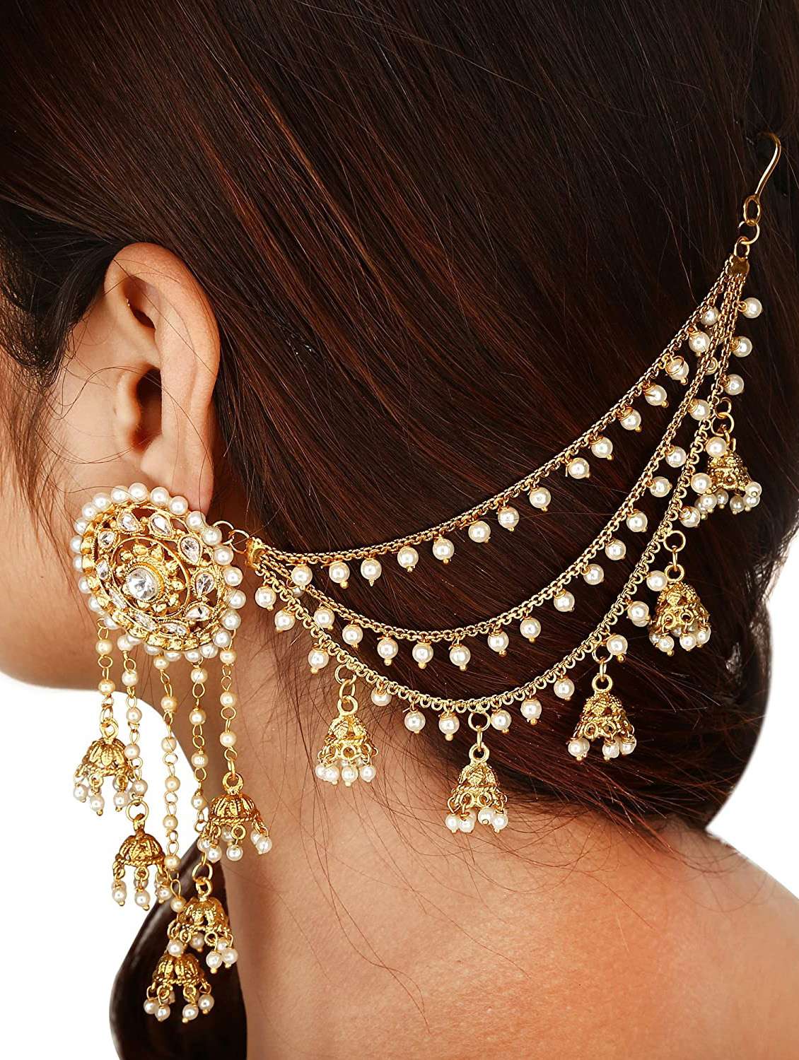 Gold Plated Bahubali Earrings Gold Plated Devsena Bahubali