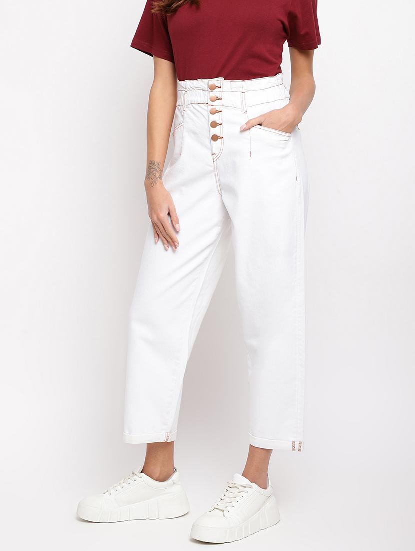 women's plain boyfriend fit jeans - 18455862 - Standard Image - 1