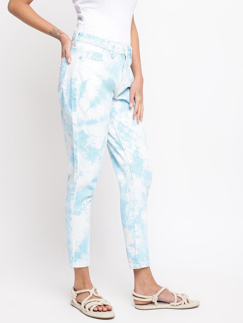 women's tie & dye slim fit jeans - 18455863 - Standard Image - 1