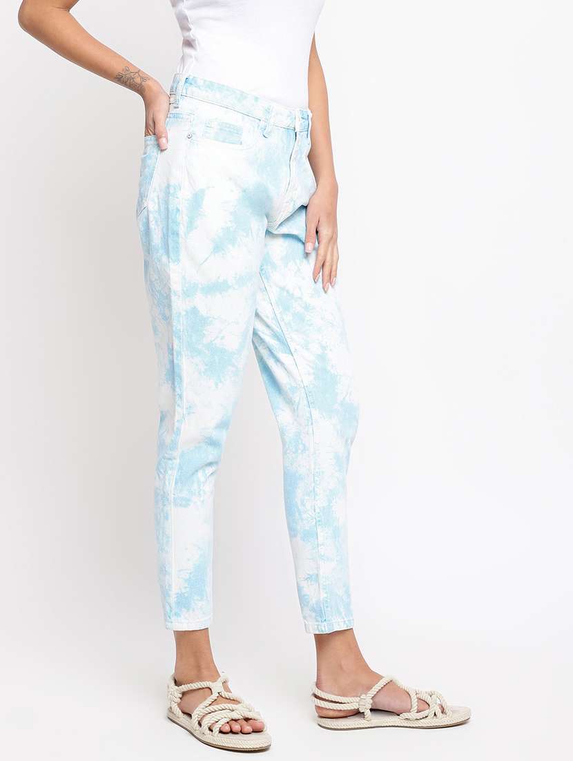 Women's Tie & Dye Slim Fit Jeans