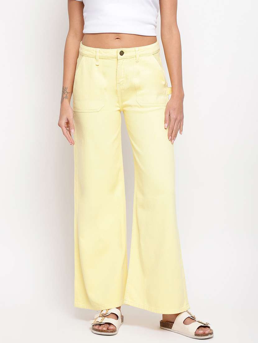 women's plain bootcut jeans