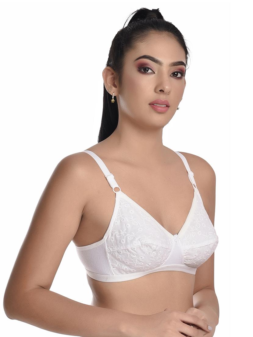 white non padded regular bra - 18456975 -  Standard Image - 1