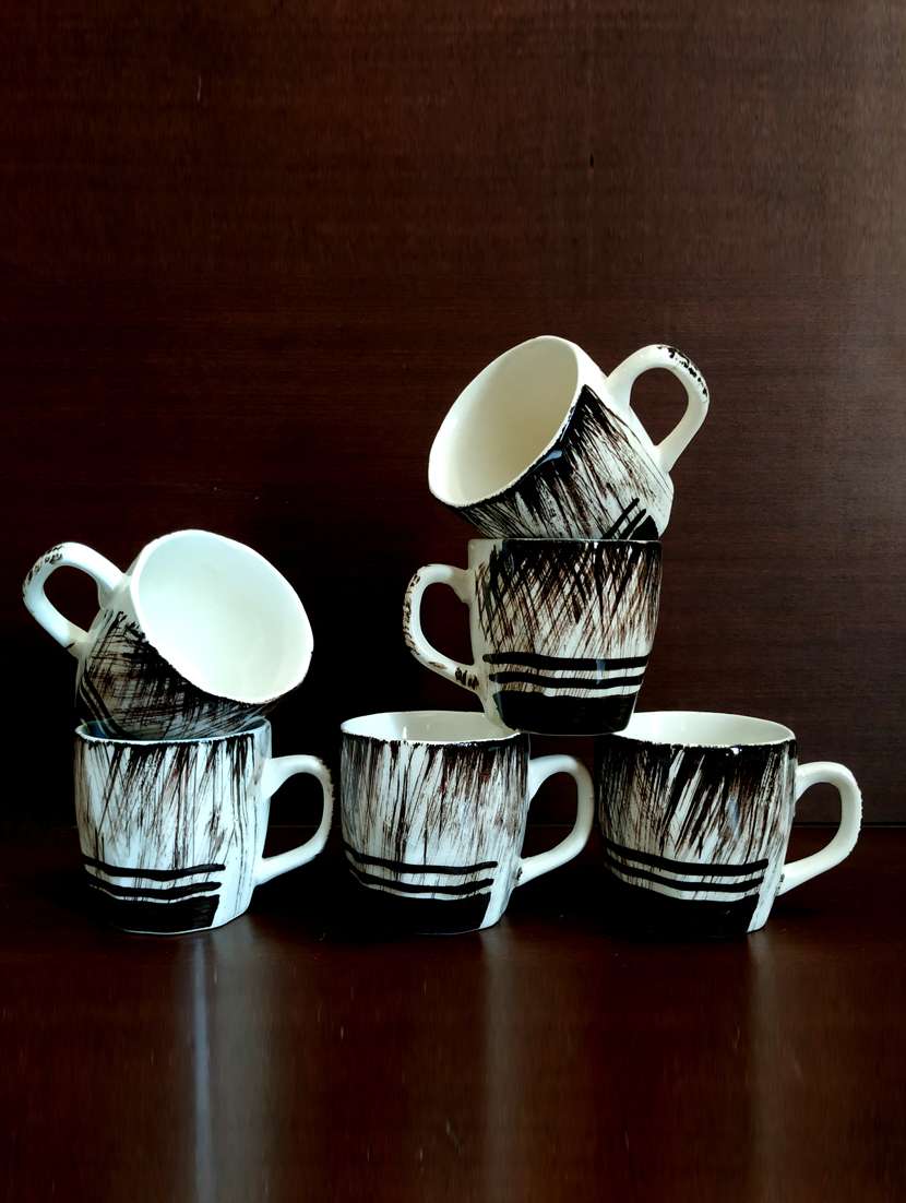 vibrant set of 6 cups | cup set | tea cups | set of 6 cups | ceramic - 18457033 - Zoom Image - 0
