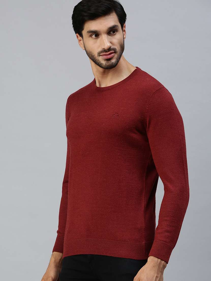 red solid pullover - 18457393 - Standard Image - 1
