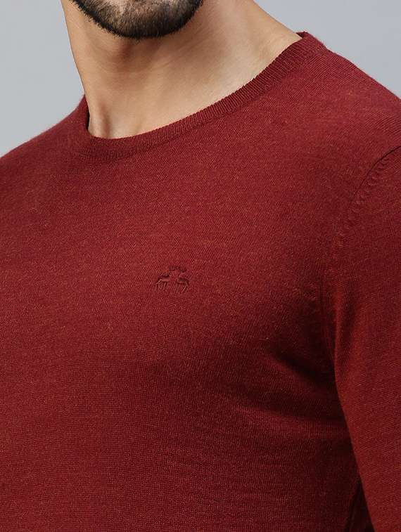red solid pullover - 18457393 - Standard Image - 4