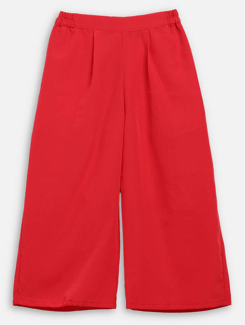 girls beige self design kurta palazzo set  - 18457865 -  Standard Image - 4