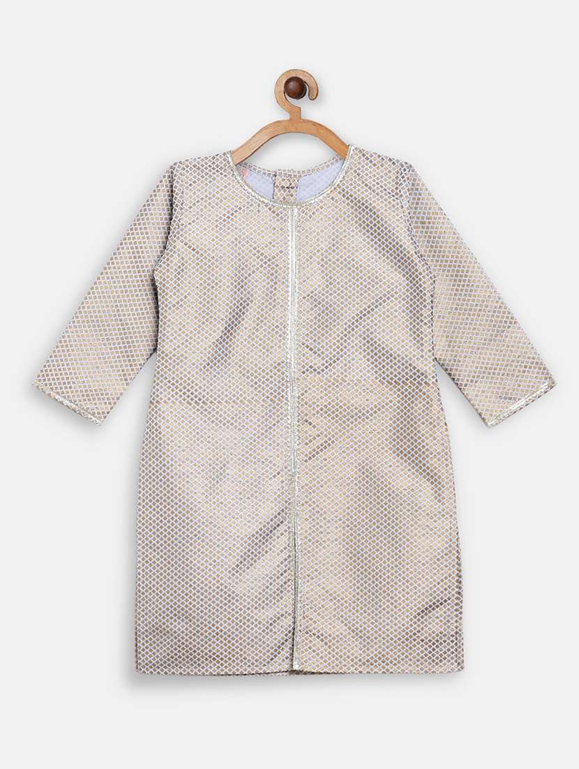 girls multi colored self design kurta palazzo set  - 18457873 -  Standard Image - 1