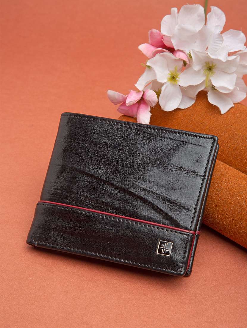black leather wallet