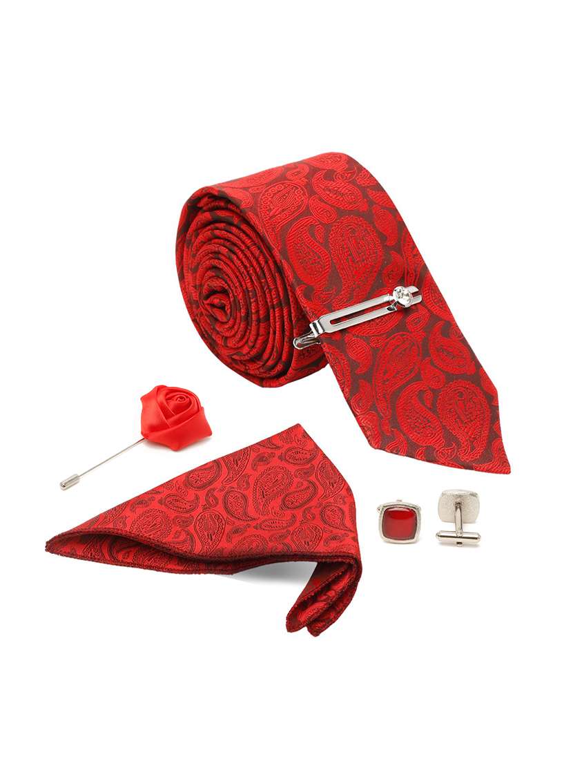  self design tie with pocket square & cufflinks