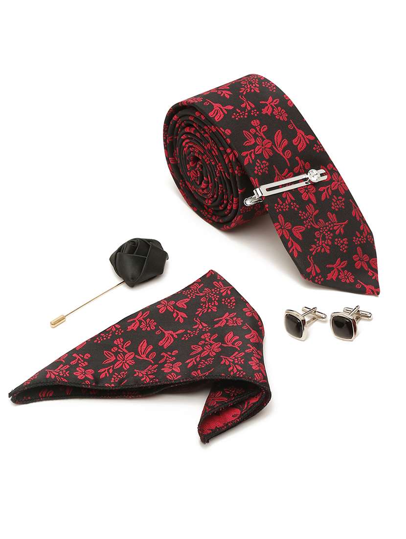 self design tie with pocket square & cufflinks