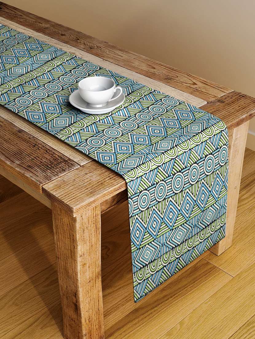 alina decor digital printed table runner for center and dining tabale - 13x54 inch