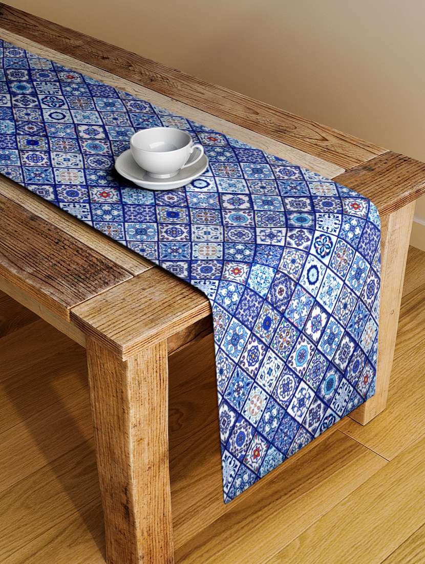 alina decor digital printed table runner for center and dining tabale - 13x54 inch