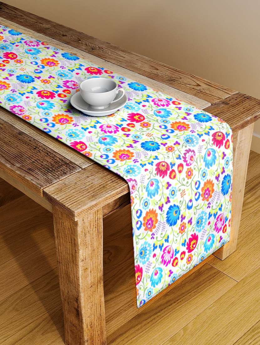 alina decor digital printed table runner for center and dining tabale - 13x54 inch