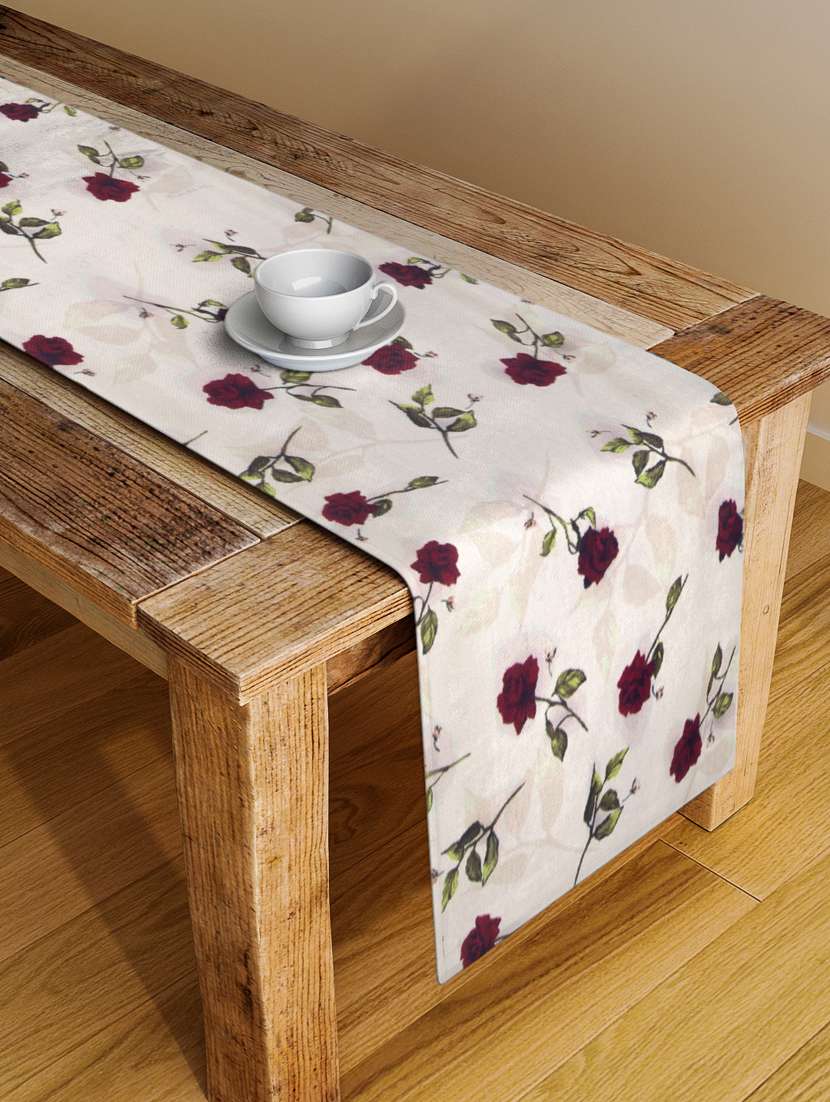 alina decor digital printed table runner for center and dining tabale - 13x56 inch