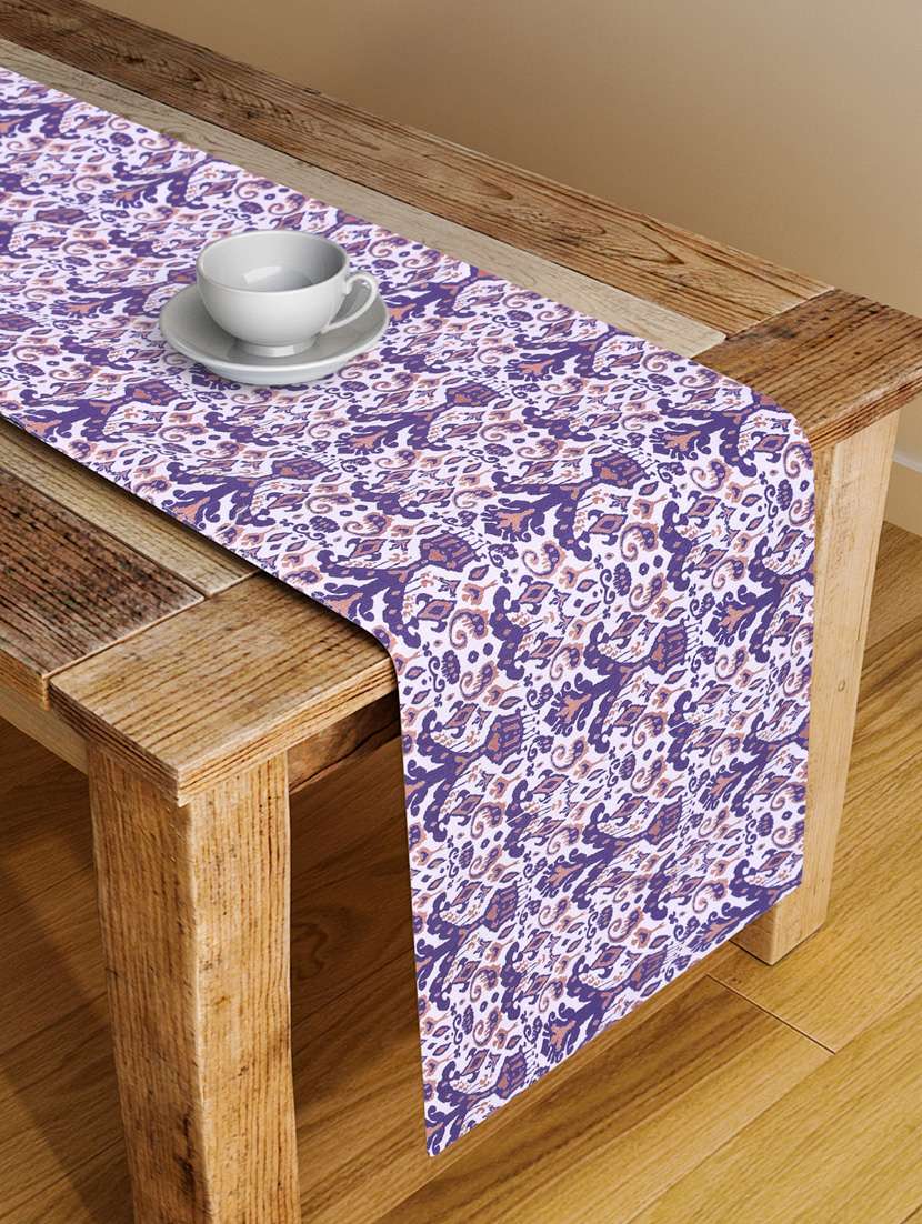 alina decor digital printed table runner for center and dining tabale - 13x56 inch