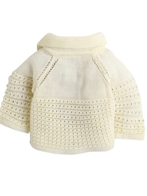 girls cream solid cardigan  - 18460402 -  Standard Image - 0