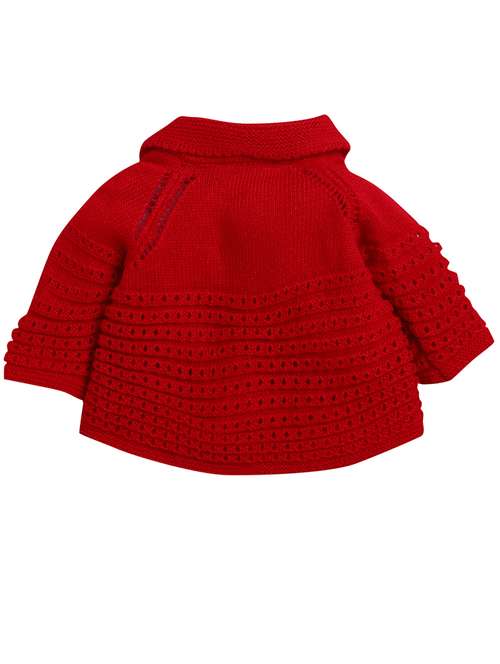 girls pink solid cardigan - 18460406 - Standard Image - 0