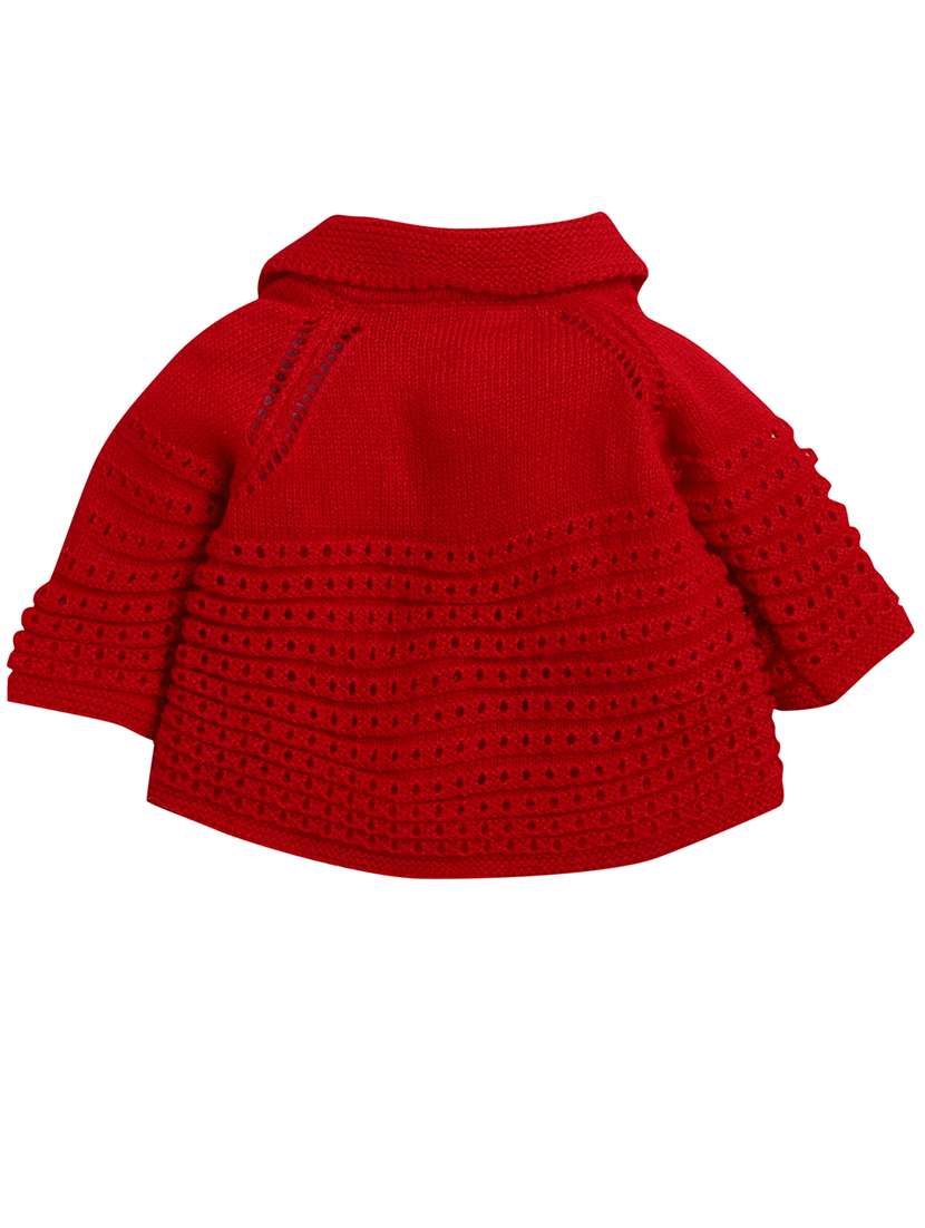 girls pink solid cardigan 