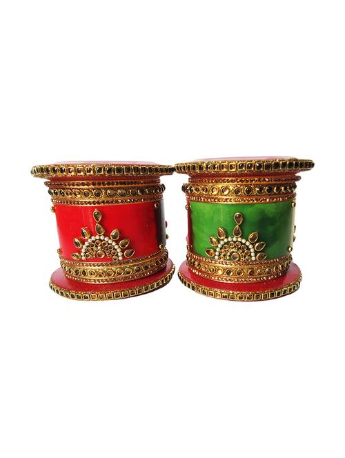 multi colored designer chuda set for women - 18460522 - Standard Image - 0