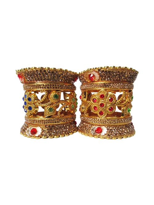 gold designer chuda set for women/girls - 18460541 -  Standard Image - 0