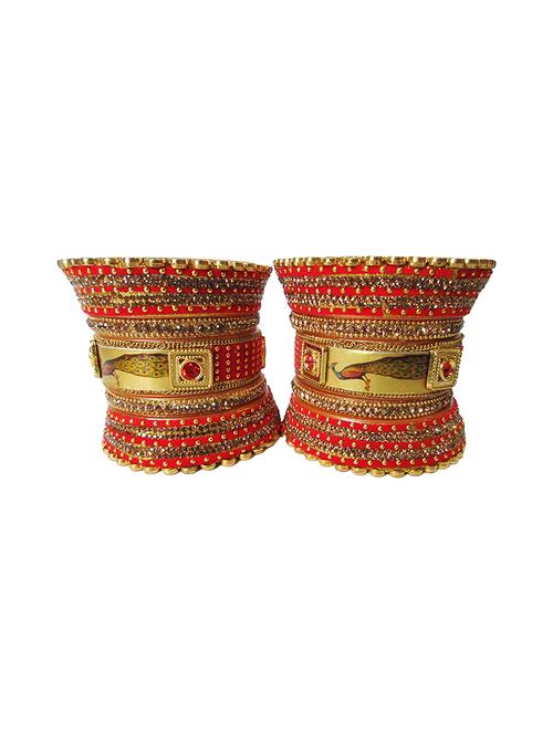multi colored designer chuda set for women - 18460551 -  Standard Image - 0