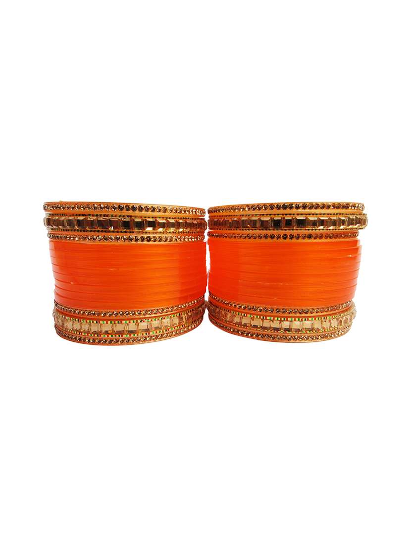 orange plastic bangle