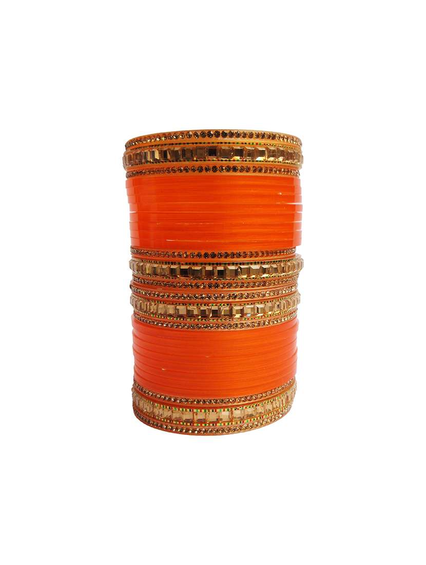 orange plastic bangle - 18460561 -  Standard Image - 1