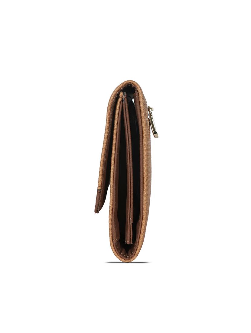 brown textured wallet - 18460672 - Standard Image - 4