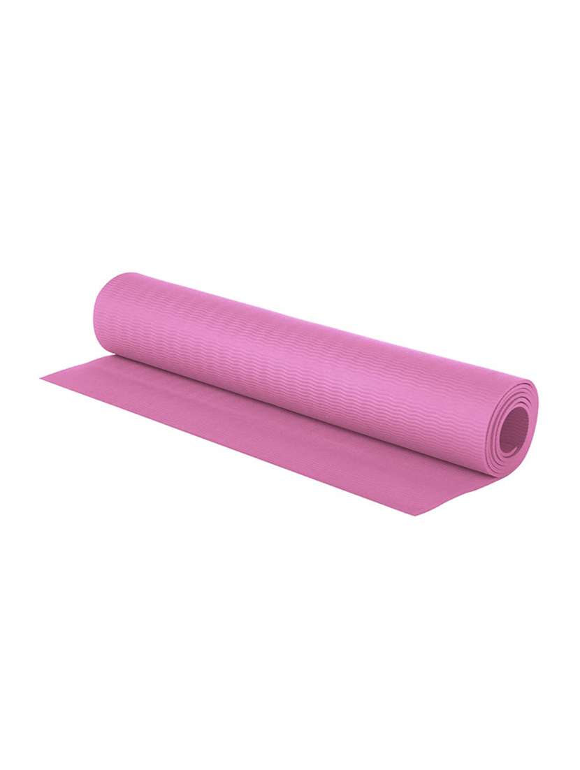 pink unisex textured anti skid yoga mat